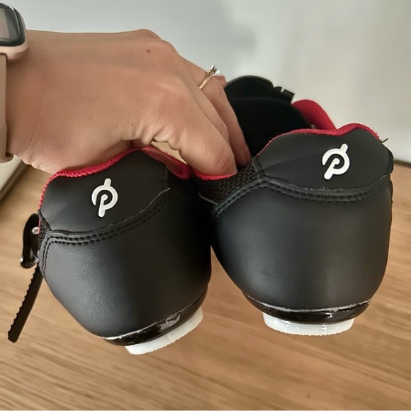 Peloton Black & Red Cycling Shoes | Velcro Closure - Picture 5 of 5
